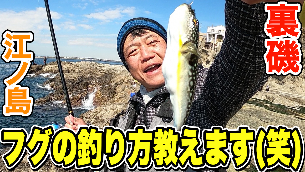 🐡【江ノ島裏磯】1級磯の釣り場でウキフカセ釣りやってみた！！